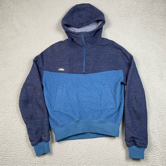 Hoka One One Tops - Hoka One One Women's Size S Blue Wool Blend Hoodie Sweatshirt Running Small EUC